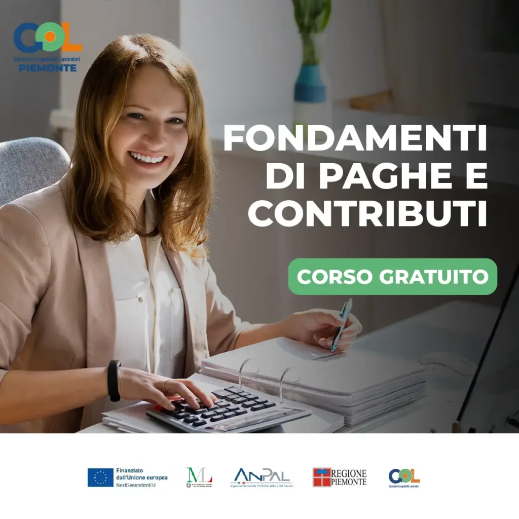 Programma GOL Piemonte, corsi gratuiti per disoccupati a Torino, corso paghe e contributi | ForIT | ForIT
